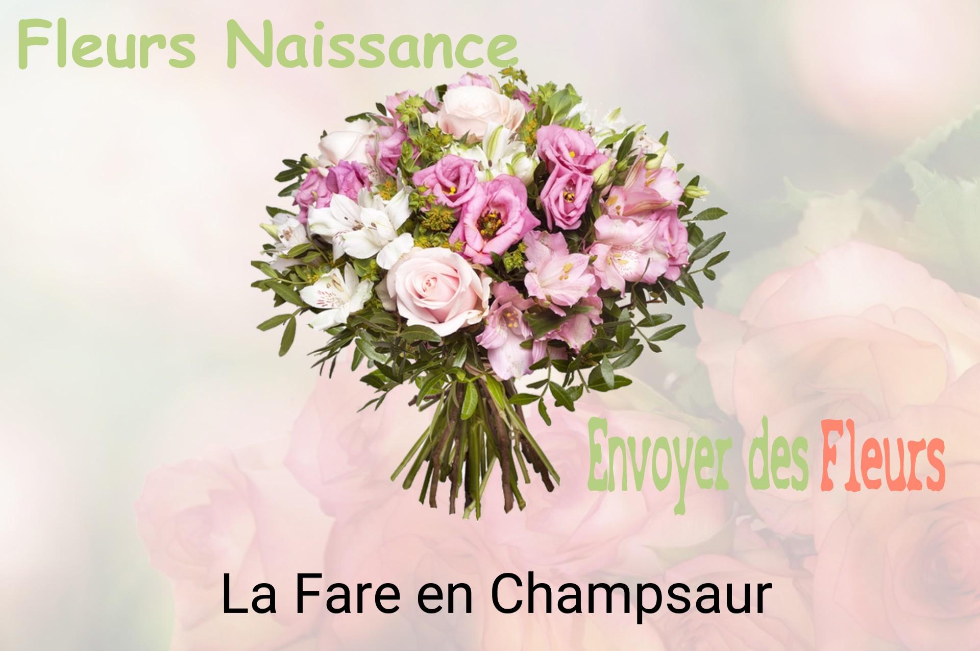 Bouquet de fleurs de naissance livré à La Fare-en-Champsaur